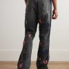 G-Time Flared Distressed Logo-Appliquéd Jeans - BK