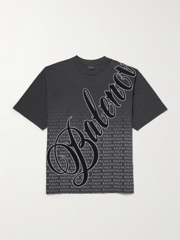 Logo-Appliquéd Printed Cotton-Jersey T-Shirt Logo-Appliquéd Printed Cotton-Jersey T-Shirt