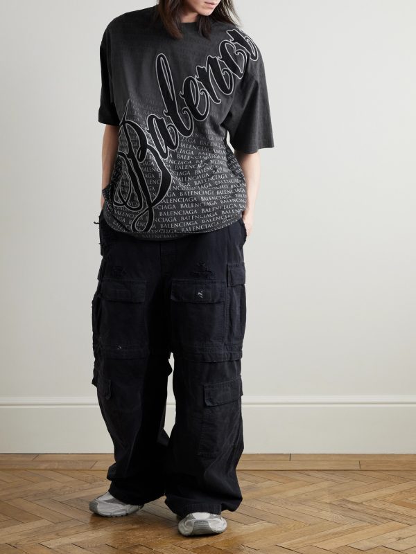 Logo-Appliquéd Printed Cotton-Jersey T-Shirt - OU Logo-Appliquéd Printed Cotton-Jersey T-Shirt - OU