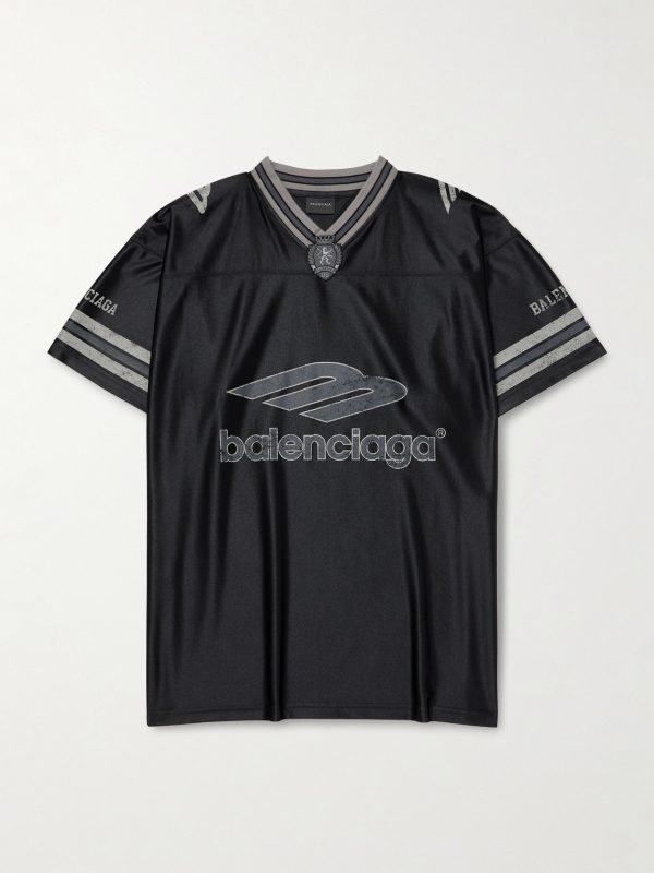 Logo-Print Striped Appliquéd Jersey T-Shirt Logo-Print Striped Appliquéd Jersey T-Shirt