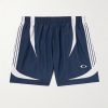 Straight-Leg Embroidered Striped Swim Shorts Straight-Leg Embroidered Striped Swim Shorts