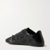 City Studded Cracked Leather Sneakers - BK City Studded Cracked Leather Sneakers - BK