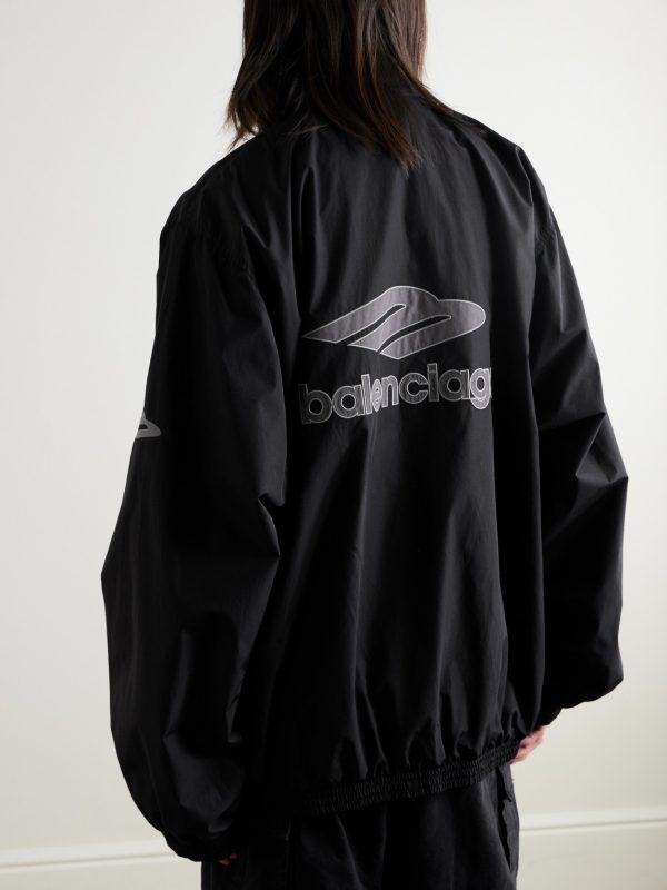 Appliquéd Logo-Embroidered Cotton-Blend Shell Track Jacket - BK Appliquéd Logo-Embroidered Cotton-Blend Shell Track Jacket - BK