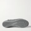 City Studded Cracked Leather Sneakers - E1