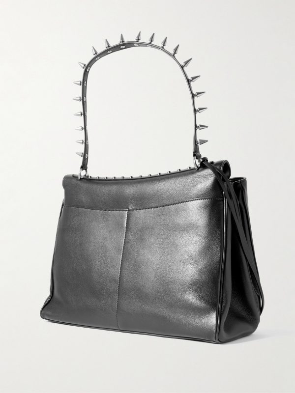 Rodeo Large Studded Leather Tote Bag - BK Rodeo Large Studded Leather Tote Bag - BK