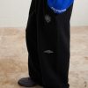 Wide-Leg Logo-Print Appliquéd Cotton-Jersey Sweatpants - CU