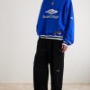 Wide-Leg Logo-Print Appliquéd Cotton-Jersey Sweatpants - OU