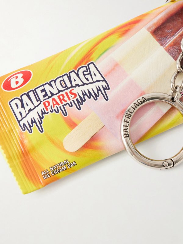 Keyring Snack Printed Leather Pouch - CU Keyring Snack Printed Leather Pouch - CU