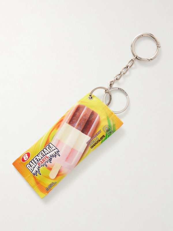 Keyring Snack Printed Leather Pouch Keyring Snack Printed Leather Pouch