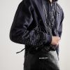 Shopper Cracked-Leather Pouch - OU