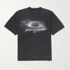 Distressed Logo-Print Cotton-Jersey T-Shirt Distressed Logo-Print Cotton-Jersey T-Shirt