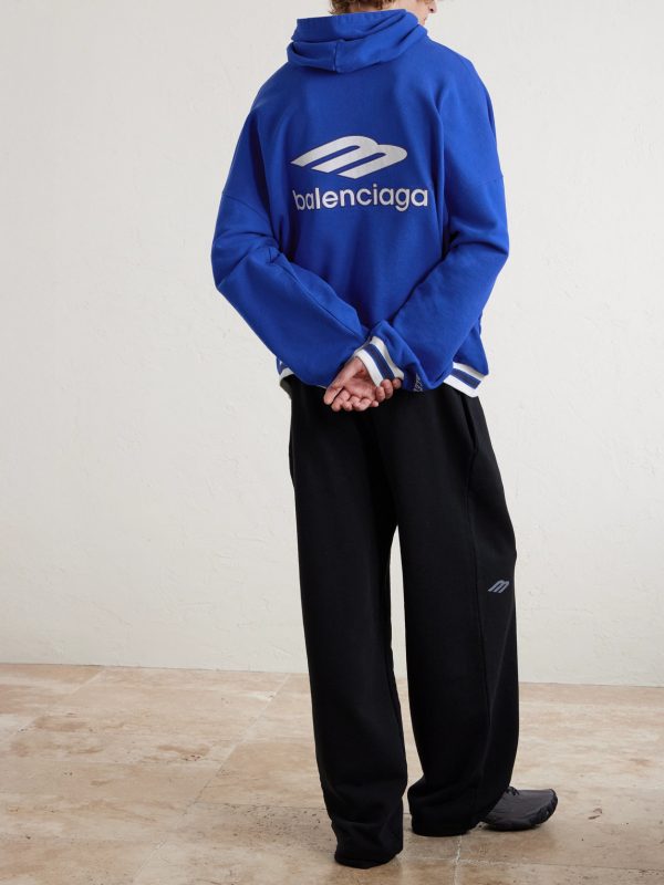 Logo-Embroidered Cotton-Jersey Hoodie - BK