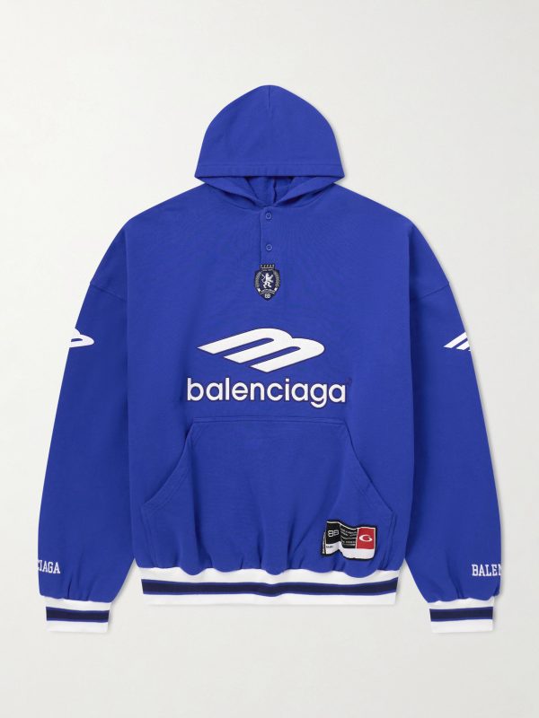 Logo-Embroidered Cotton-Jersey Hoodie