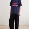 Oversized Embroidered Printed Cotton-Jersey T-Shirt - OU Oversized Embroidered Printed Cotton-Jersey T-Shirt - OU