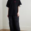 Oversized Logo-Embroidered Cotton Polo Shirt - OU Oversized Logo-Embroidered Cotton Polo Shirt - OU