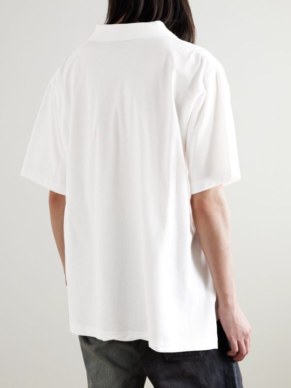 Logo-Embroidered Cotton-Piqué Polo Shirt - BK Logo-Embroidered Cotton-Piqué Polo Shirt - BK