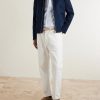 Button-Down Collar Striped Cotton-Seersucker Shirt - OU