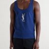 Logo-Embroidered Cotton-Jersey Tank Top - FR