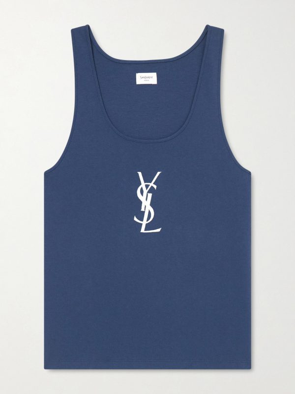 Logo-Embroidered Cotton-Jersey Tank Top