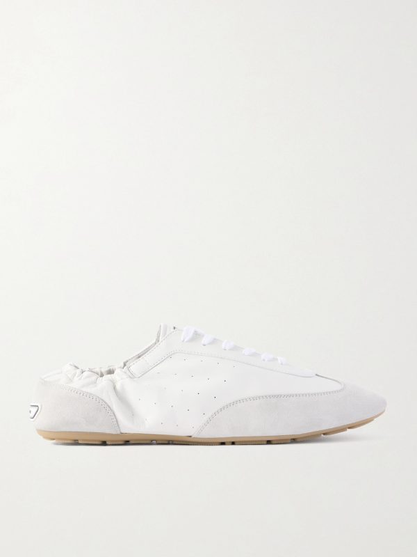 Lewis Suede and Full-Grain Leather Sneakers