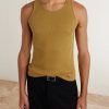 Logo-Embroidered Ribbed Cotton Tank Top - FR Logo-Embroidered Ribbed Cotton Tank Top - FR