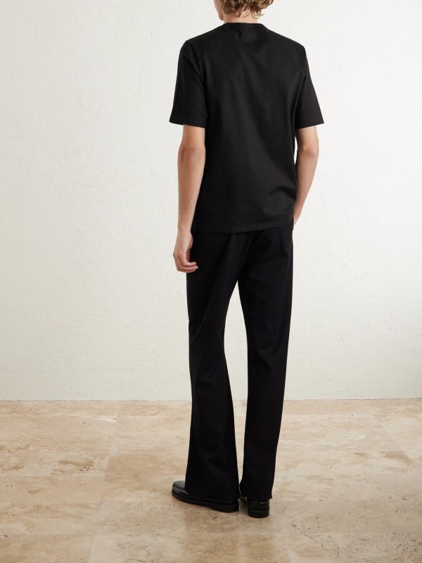 Logo-Embroidered Cotton-Jersey T-Shirt - BK Logo-Embroidered Cotton-Jersey T-Shirt - BK
