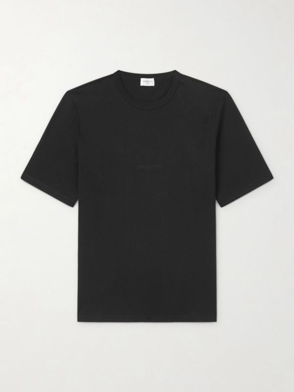 Logo-Embroidered Cotton-Jersey T-Shirt Logo-Embroidered Cotton-Jersey T-Shirt