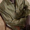 Piped Striped Recycled-Twill Shirt - CU Piped Striped Recycled-Twill Shirt - CU