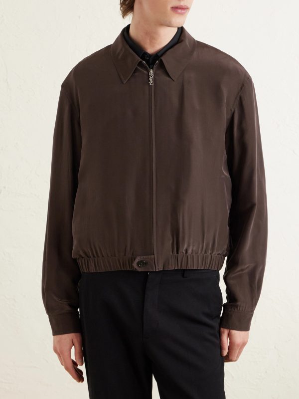 Satin Blouson Jacket - FR Satin Blouson Jacket - FR