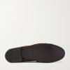 Le Loafer Monogram Logo-Appliquéd Suede Penny Loafers - E1 Le Loafer Monogram Logo-Appliquéd Suede Penny Loafers - E1