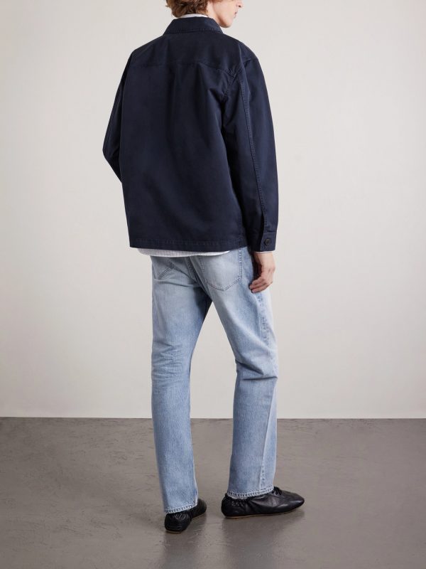 Logo-Embroidered Cotton-Twill Overshirt - BK