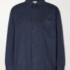 Logo-Embroidered Cotton-Twill Overshirt