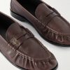 Le Loafer Monogram Logo-Appliquéd Full-Grain Leather Penny Loafers - CU Le Loafer Monogram Logo-Appliquéd Full-Grain Leather Penny Loafers - CU