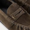 Le Loafer Monogram Logo-Appliquéd Suede Penny Loafers - CU Le Loafer Monogram Logo-Appliquéd Suede Penny Loafers - CU