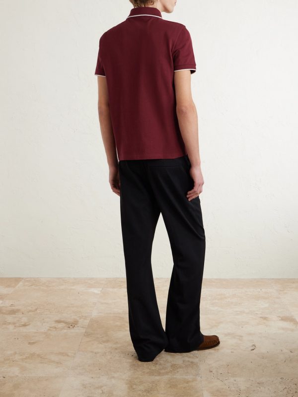 Slim-Fit Logo-Embroidered Cotton-Piqué Polo Shirt - BK Slim-Fit Logo-Embroidered Cotton-Piqué Polo Shirt - BK