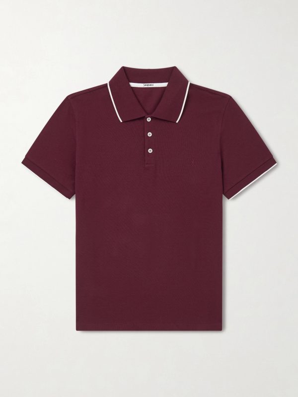 Slim-Fit Logo-Embroidered Cotton-Piqué Polo Shirt Slim-Fit Logo-Embroidered Cotton-Piqué Polo Shirt