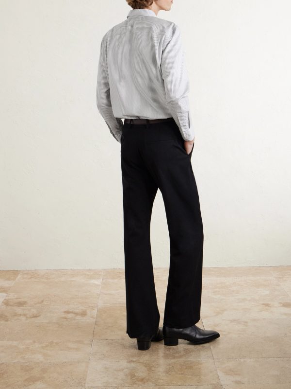 Pinstriped Cotton-Poplin Shirt - BK Pinstriped Cotton-Poplin Shirt - BK