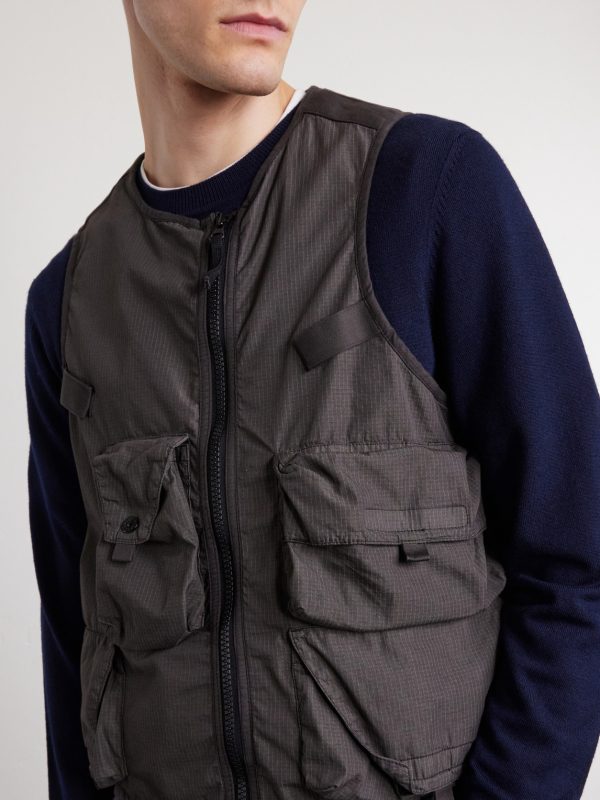 Cotton-Blend Ripstop Vest - CU Cotton-Blend Ripstop Vest - CU