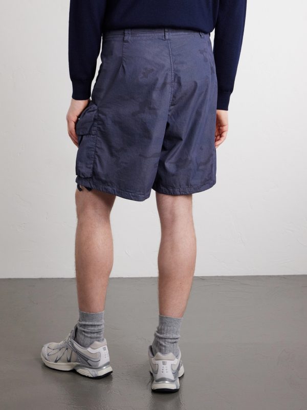 Straight-Leg Camouflage-Print Ripstop Cotton-Blend Shorts - BK Straight-Leg Camouflage-Print Ripstop Cotton-Blend Shorts - BK