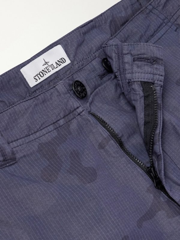 Straight-Leg Camouflage-Print Ripstop Cotton-Blend Shorts - E1 Straight-Leg Camouflage-Print Ripstop Cotton-Blend Shorts - E1