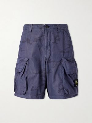 Straight-Leg Camouflage-Print Ripstop Cotton-Blend Shorts Straight-Leg Camouflage-Print Ripstop Cotton-Blend Shorts