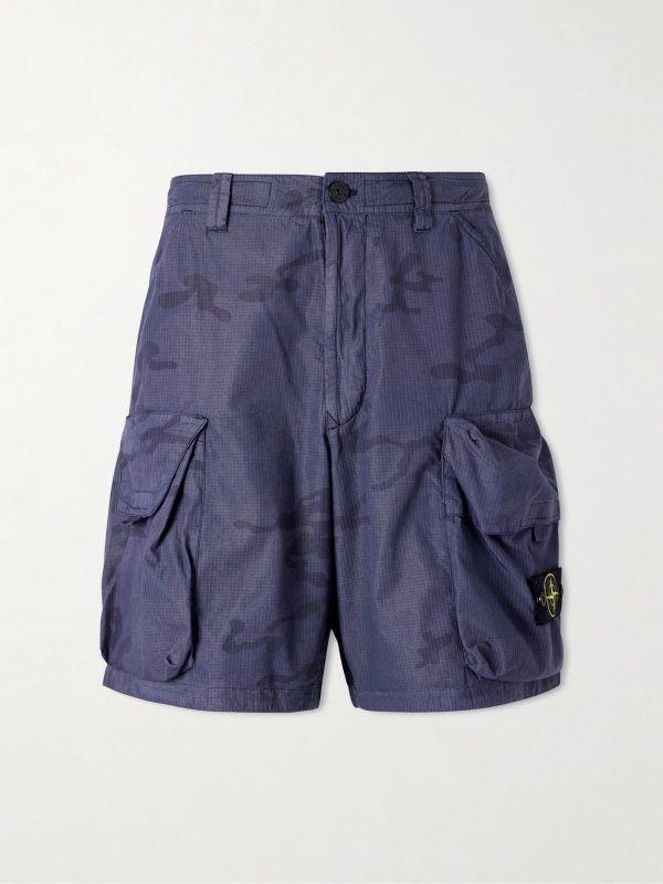 Straight-Leg Camouflage-Print Ripstop Cotton-Blend Shorts Straight-Leg Camouflage-Print Ripstop Cotton-Blend Shorts