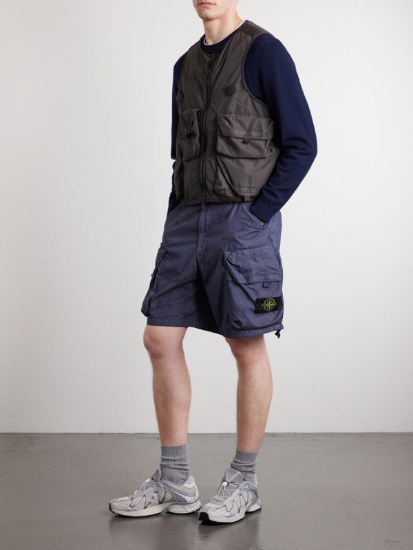 Straight-Leg Camouflage-Print Ripstop Cotton-Blend Shorts - OU Straight-Leg Camouflage-Print Ripstop Cotton-Blend Shorts - OU