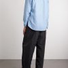 Button-Down Collar Logo-Embroidered Organic Cotton-Tela Shirt - BK Button-Down Collar Logo-Embroidered Organic Cotton-Tela Shirt - BK