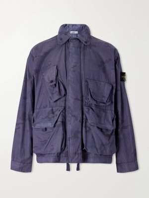 Camouflage-Print Cotton-Blend Ripstop Jacket