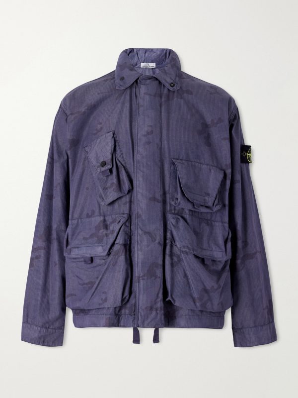Camouflage-Print Cotton-Blend Ripstop Jacket