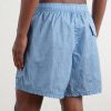 Straight-Leg Mid-Length Water Reactive Camo Shell Swim Shorts - BK