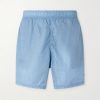 Straight-Leg Mid-Length Water Reactive Camo Shell Swim Shorts