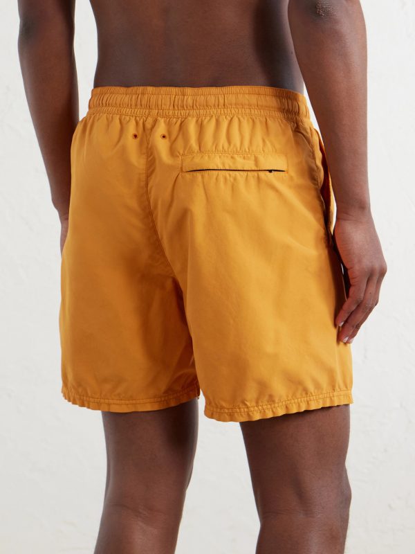 Straight-Leg Mid-Length Logo-Print Shell Swim Shorts - BK Straight-Leg Mid-Length Logo-Print Shell Swim Shorts - BK