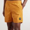 Straight-Leg Mid-Length Logo-Print Shell Swim Shorts - OU Straight-Leg Mid-Length Logo-Print Shell Swim Shorts - OU